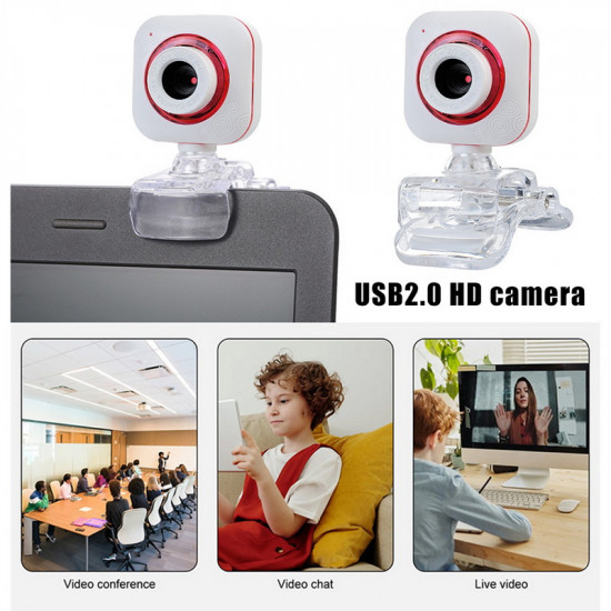 2020 Webcam USB2.0 Camera Auto Focus Web CamerasWebcams With Microphone For Windows 2000/Win10 For Desktop Computer